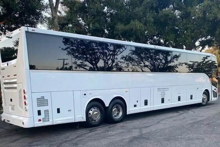 Experience a seamless ride from Fisherman's Wharf to Levi Stadium in a comfortable shuttle perfect for an easy game day journey with fellow fans. Enjoy the scenic views along the way!